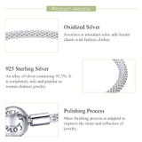 Love Forever Love Snake Chain Bracelets 925 Sterling Silver