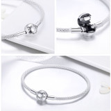Love Forever Love Snake Chain Bracelets 925 Sterling Silver