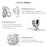 Cute Good Wishes 925 Sterling Silver Charm