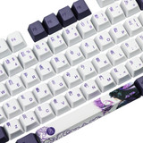 Violet Geisha PBT OEM Dye Sublimated Keycap Set