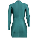 Long Sleeve Slim Mini Pencil Bodycon Womens Dress Party Outfit