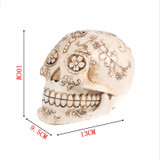 Resin Sugar Skull Sculpture Decoration