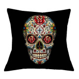 Sugar Skull Square Throw Pillow Covers