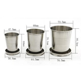 Foldable Collapsible Cup Mini Stainless Steel Cup Portable Travel Tumblers Telescopic Wine Drinkware Glasses Home Kitchen Bar