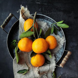 Antique Metal Serving Tray