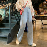 Women's Loose-Fit Wide-Leg Straight-leg Pants