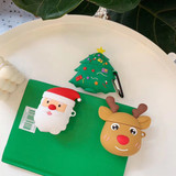 3D Santa Claus Premium AirPods Case Shock Proof Cover