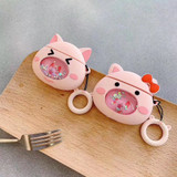 Squinting Piggy 'Snowglobe' Premium AirPods Case Shock Proof Cover