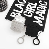 Cute Grey Skull Premium AirPods Case Shock Proof Cover