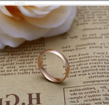 Wedding Rings 18K Rose Gold Ring Au750 Solid Gold Engagement For Lovers Classic Simple Romantic Woman Girl Man Ring