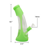 Horn Silicone Glass Water Pipe