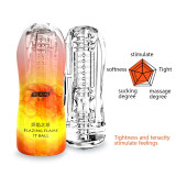Male Masturbator Cup Soft Pussy Sex Toys Transparent Vagina Adult Endurance Exercise Products Vacuum Pocket For Men Vagina Mouth