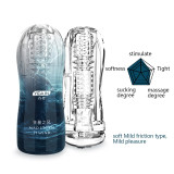 Male Masturbator Cup Soft Pussy Sex Toys Transparent Vagina Adult Endurance Exercise Products Vacuum Pocket For Men Vagina Mouth