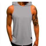 Men Hoodies Sleeveless Tank Top