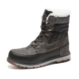 Men Snow Boots Warm Plush Fur And Waterproof