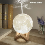 Ultrasonic Moon Humidifier LED Night Lamp for Hom