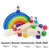 Wooden Rainbow Blocks