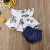 Floral Blouse and Bloomer