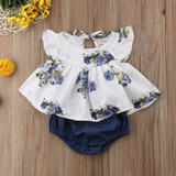 Floral Blouse and Bloomer