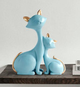 Resin Couple Cat Decoration Ornaments Crafts Home Accessories