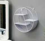 Nordic Style Metal Decorative Shelf round Hexagon storage holder rack