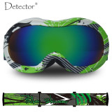 Detector Kids Anti-Fog UV400 Ski Goggles (FREE Case/bag/cloth)