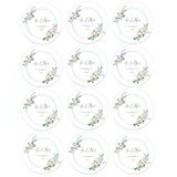 96pcs Custom Wedding Invitation Stickers