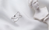 Bohemian Vintage Sterling Silver Cross Ring