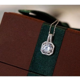 Sterling Silver Cubic Zircon Pendant Necklace