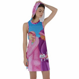 Hoodie Dress Print Palm Beach Days Racer Back