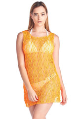 Women's Spider Tank Swimwear Cover-up Beach Dress