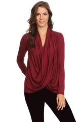 Women's Long Sleeve Criss Cross Cardigan Small to