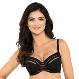 Full Figure Padded Striped Bra Gorteks Luna