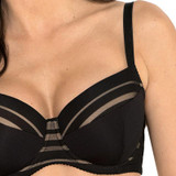 Full Figure Padded Striped Bra Gorteks Luna