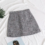 Ladies Plaid Short Skirt High Waist