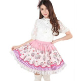 Pink Japanese Preppy Sweet Mini Lolita Skirt