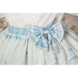 Sweet Skirt Preppy Cartoon Mini Lace Lolita