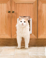 Cat Door 2-Way Locking Interior Flap Opening Transparent Enclosure New