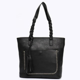 The LIZA Vegan Leather Tassel Tote