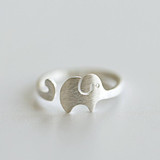 Silver Happy Elephant Ring Silver Happy Elephant Ring
