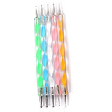 20pcs Nail Tools Brushes & Dotting Pen Kit for Women Girls Fingernail Dotting Painting Decoration Nail Art Brush Gel Polish Caring Tools
