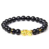 Men & Women Feng Shui Strength Black Onyx Bracelet