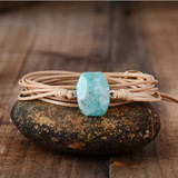 Amazonite Stone Wrap Bracelet