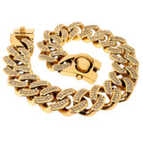 Iced Out Cuban Link Dog Collar (30mm)