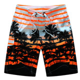 2020 Men Summer Style Beach Quick Dry Coconut Tree Printing Shorts
