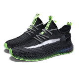 Men Flying Woven Breathable Sports Fitness Shoes