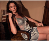 Sexy Women's Sleepwear Perspective Lace Nightdress Sexy Women's Sleepwear Perspective Lace Nightdress