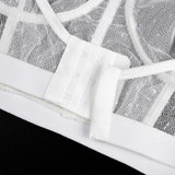 Sexy Lace Underwear Lingerie Set Women Bra Brief Sets Mesh Transparent Bra