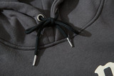 Men Harajuku Fleece Hoodie Hip Hop Hooded Graffiti Letter Print Plus Sweatshirt