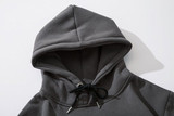 Men Harajuku Fleece Hoodie Hip Hop Hooded Graffiti Letter Print Plus Sweatshirt